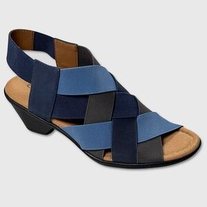 Comfortiva Farrow Sandals - NWT Womens Size 8W Blue / Multi - #48927-OF